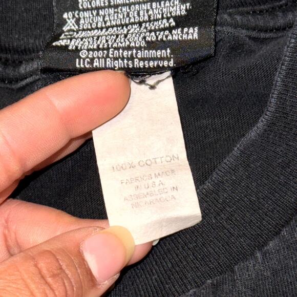 TNA Wrestling Jay Lethal Black Machismo T-Shirt Men Medium Black Tee Y2K 2007 - Picture 6 of 10